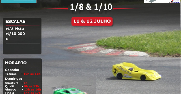 4ª Prova do Campeonato Nacional de 1/10 200 e 1/8 Pista